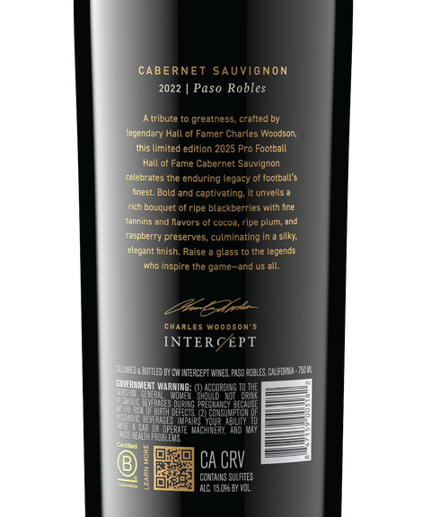 Limited Edition 2025 Pro Football Hall of Fame Cabernet Sauvignon